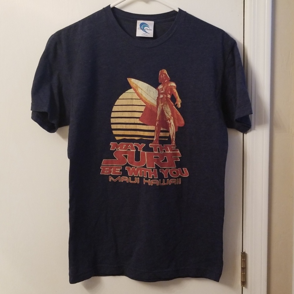 Darth Vader may the surf be with you tee